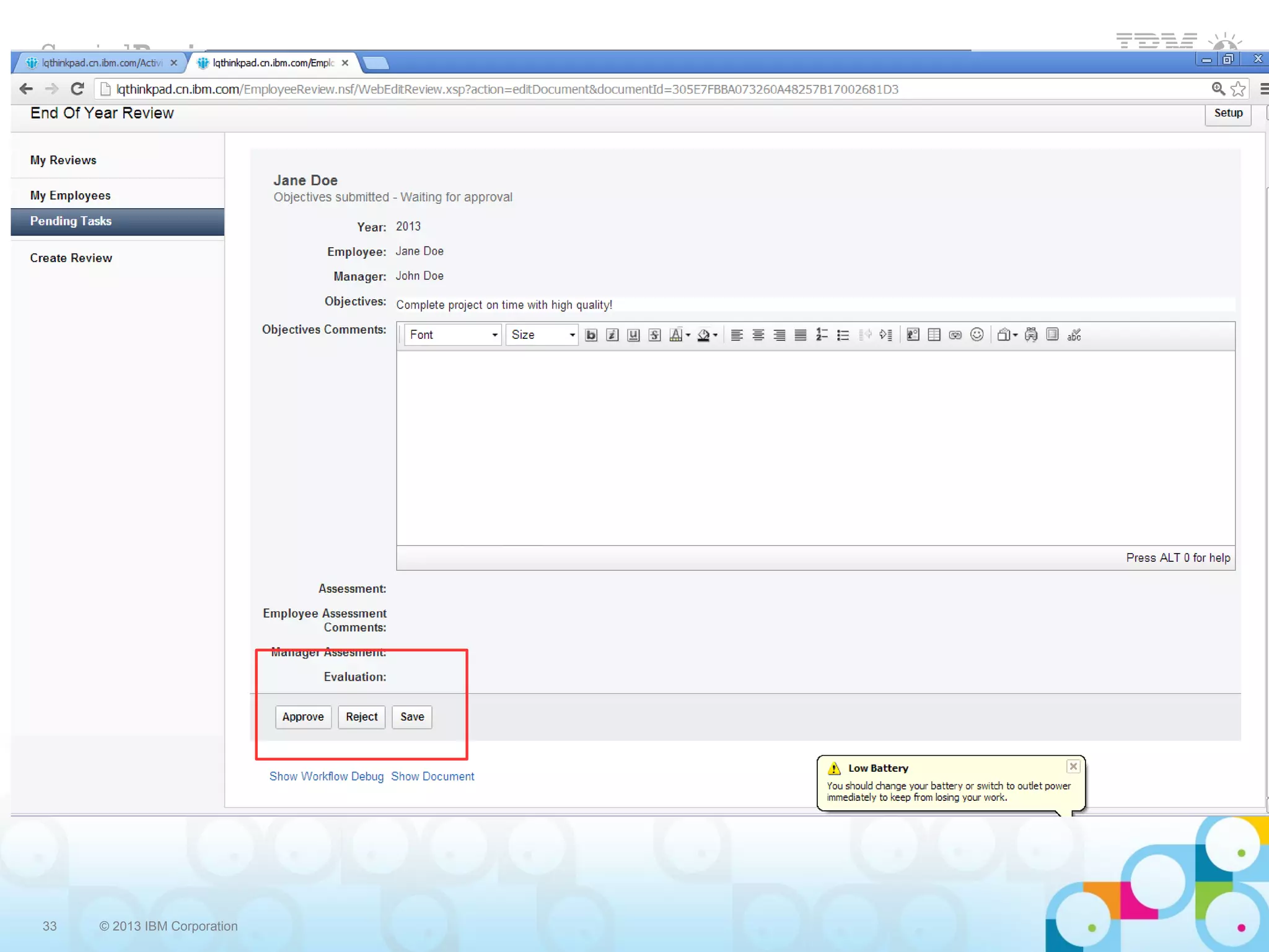 33   © 2013 IBM Corporation
 