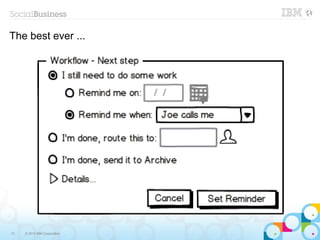 The best ever ...




13   © 2013 IBM Corporation
 