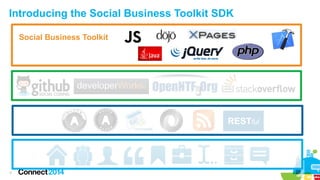 Introducing the Social Business Toolkit SDK
Social Business Toolkit

RESTful

7

 