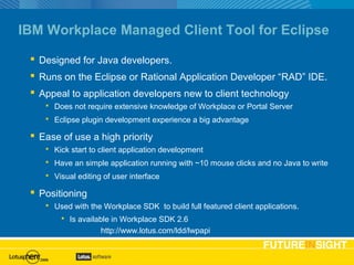 AD303: Building Composite Applications for IBM Workplace Collaboration ...