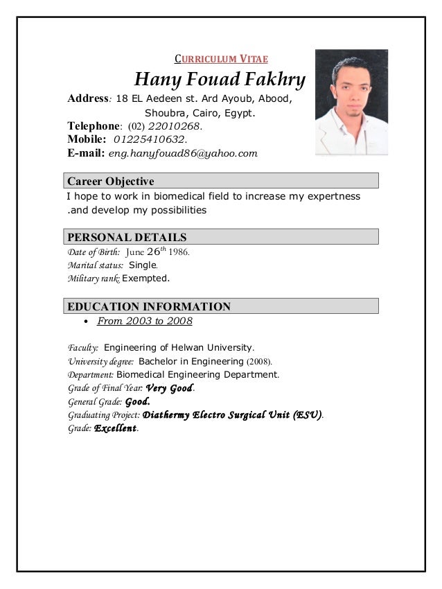 Eng Hany CV 2015 Complete