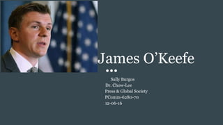 James O’Keefe
Sally Burgos
Dr. Chow-Lee
Press & Global Society
PComm-6280-70
12-06-16
 