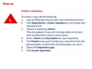 BitBucket presentation | PPTX