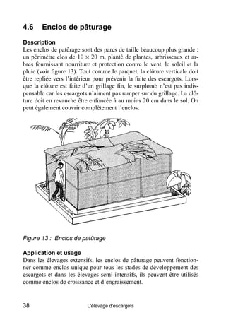 4.6    Enclos de pâturage
Description
Les enclos de patûrage sont des parcs de taille beaucoup plus grande :
un périmètre ...