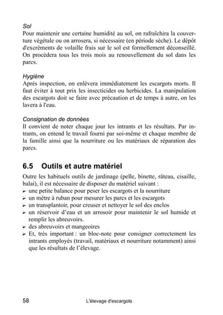 Sol
Pour maintenir une certaine humidité au sol, on rafraîchira la couver-
ture végétale ou on arrosera, si nécessaire (en...