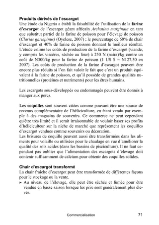 L'élevage d'escargot
