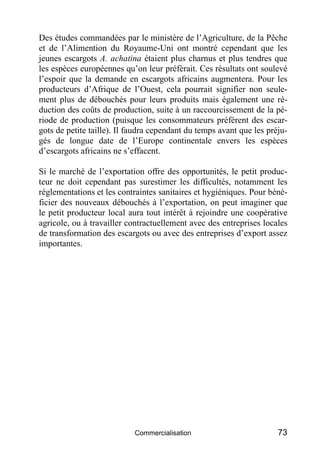 L'élevage d'escargot