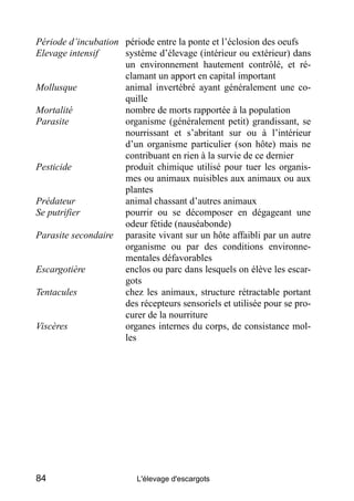 L'élevage d'escargot