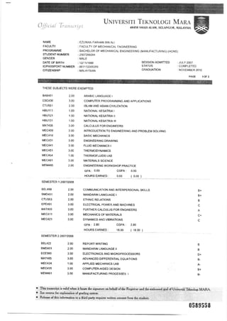 Ezuwan Cert&Transcript