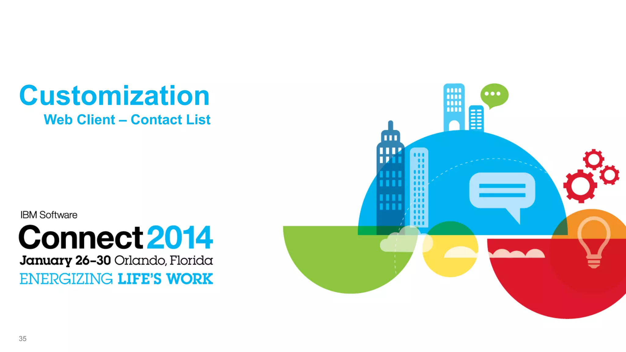 3535
Customization
Web Client – Contact List
 