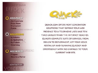 Quack.com Website Redesign 