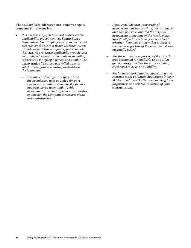 Stock options pwc
