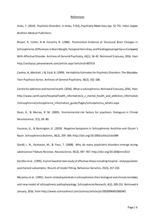 Psya4 schizophrenia essays picture