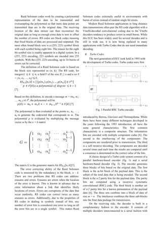 analysis of error correcting code algorithms used in... Analysis of Error Correcting Code Algorithms used in WiMax ...