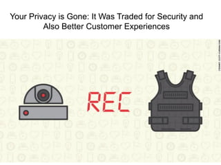 Your Privacy is Gone: It Was Traded for Security and
Also Better Customer Experiences
 