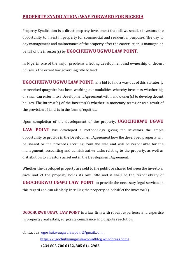 Property Syndication
