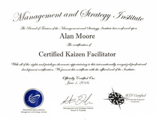 Kaizen Facilitator Certificate