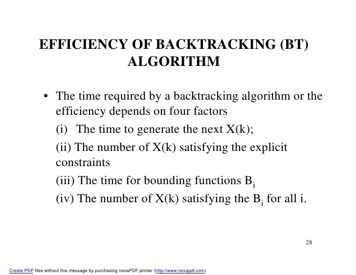 backtracking algorithms of ada