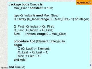 Ada 95 - Programming in the large