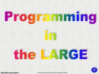 Ada 95 - Programming in the large