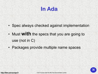 Ada 95 - Programming in the large