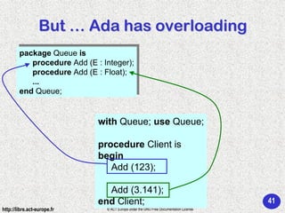 Ada 95 - Programming in the large