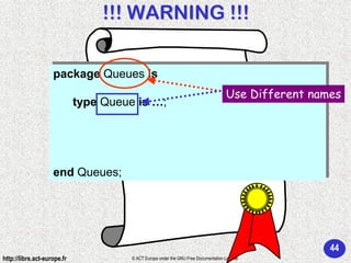 Ada 95 - Programming in the large