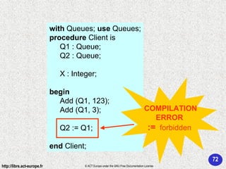Ada 95 - Programming in the large
