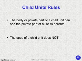 Ada 95 - Programming in the large