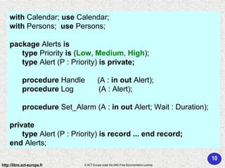 Ada 95 - Structured programming