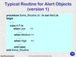 Ada 95 - Structured programming