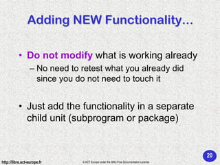 Ada 95 - Structured programming