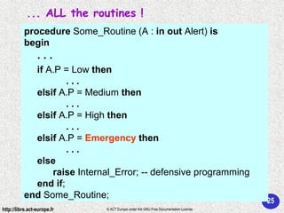 Ada 95 - Structured programming