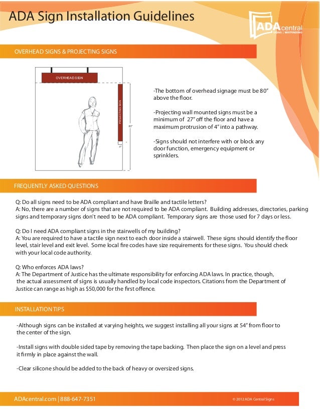 ADA Sign Installation Guidelines