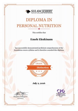 Diploma Certificate
