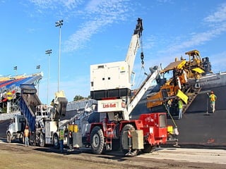 Pavimentação do circuito de daytona