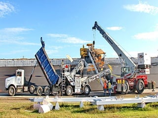 Pavimentação do circuito de daytona