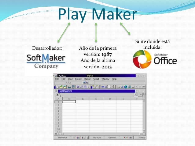 Resultado de imagen para playmaker hoja de calculo