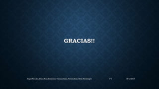 GRACIAS!!
16/12/2015Angel Paredes, Diana Rosa Soberanis, Vanessa Salas, Patricia Sosa, Hilda Mondragón 1° I
 