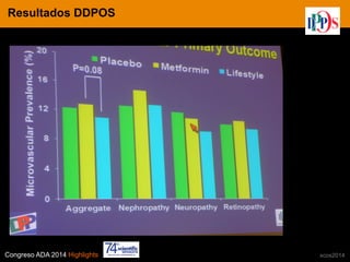 Congreso ADA 2014 Highlights xcos2014
IN CRE TINESResultados DDPOS
 