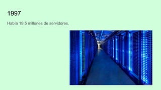 1997
Había 19.5 millones de servidores.
 