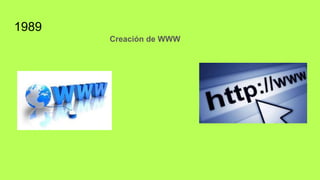 1989
Creación de WWW
 