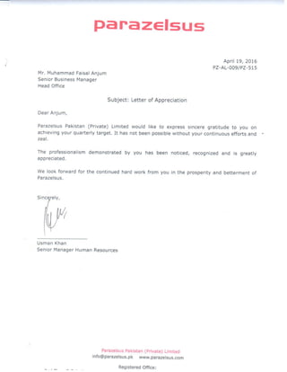 Faisal Letter