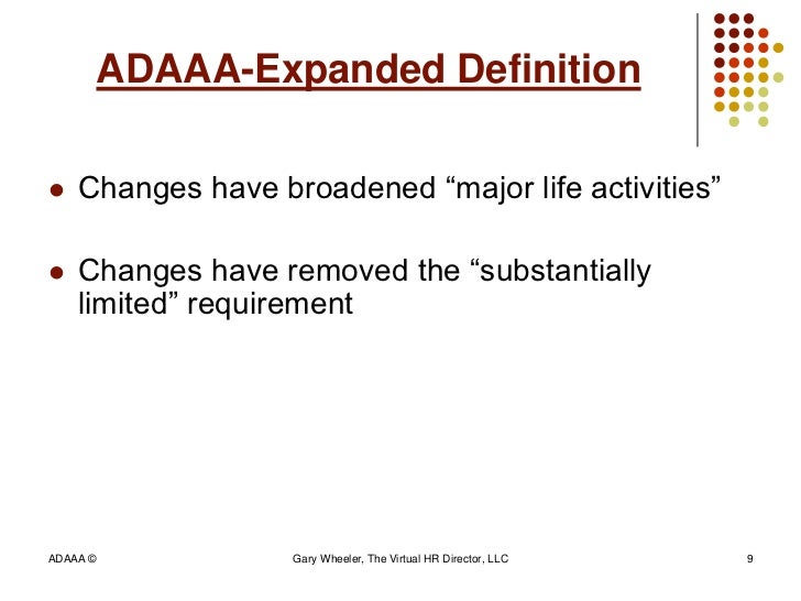 What Does Adaaa Mean , How is Disability Defined in the Americans With ...