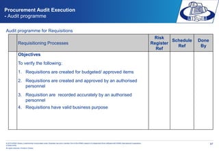 Procurement Audit Training - April 2015 | PDF