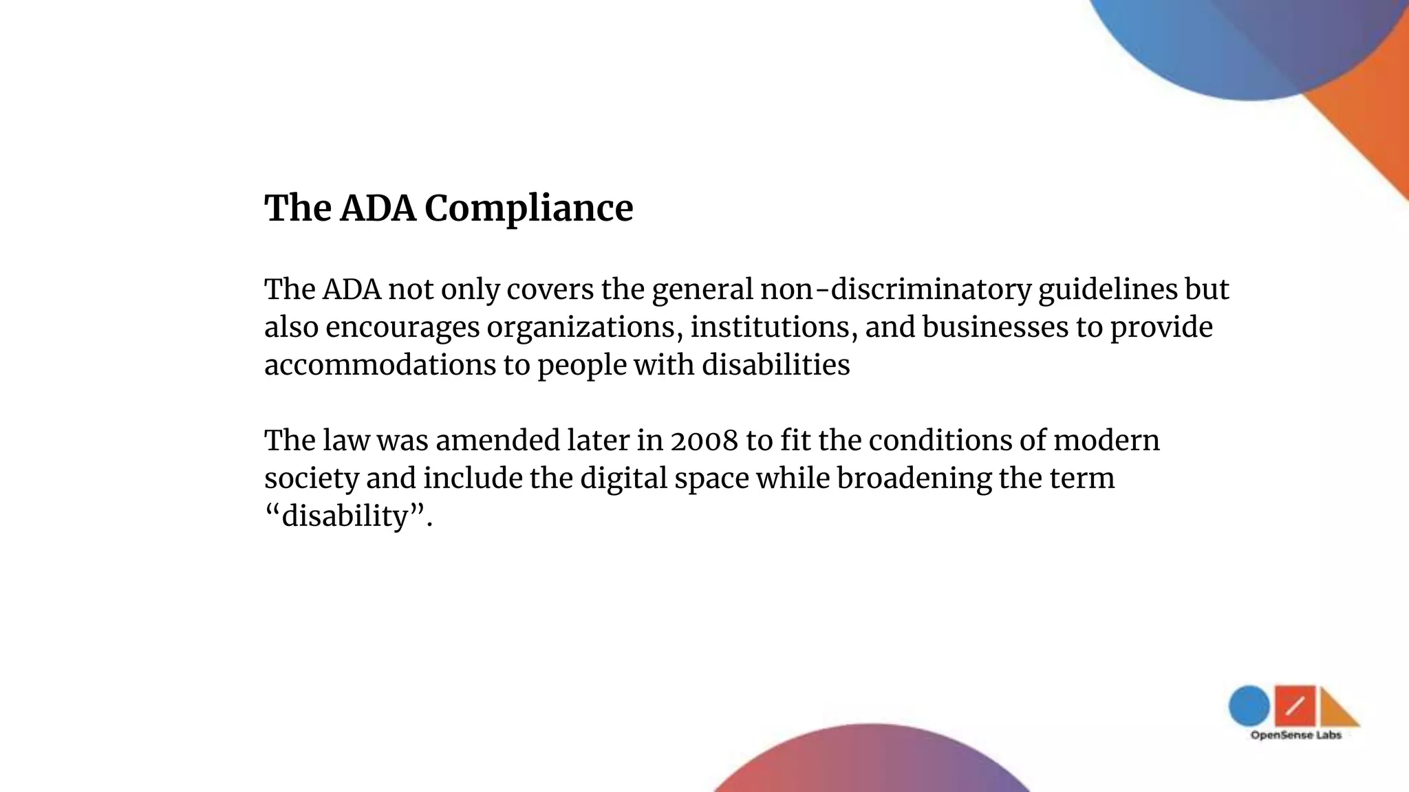 ADA Accessibility Checklist in Higher Education | PPTX