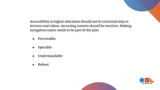 ADA Accessibility Checklist in Higher Education | PPTX