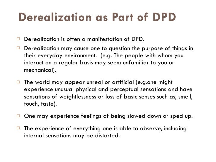 depersonalization vs derealization depersonalization vs derealization