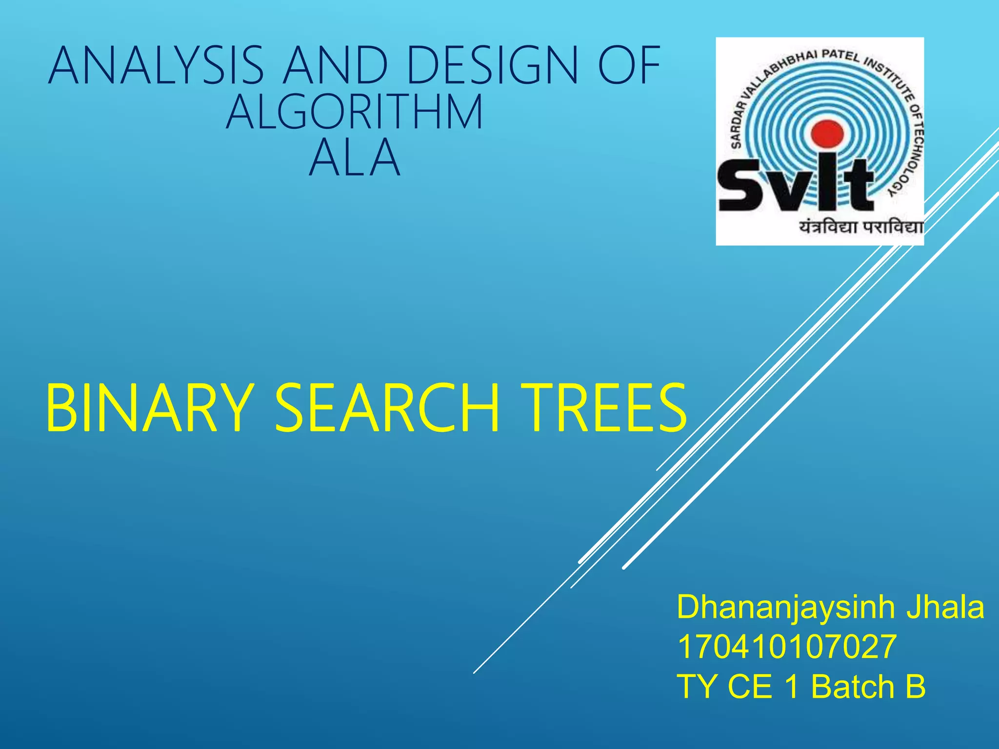 Binary search trees | PPT