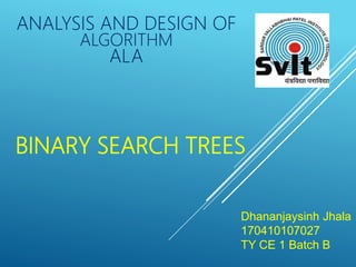 Binary search trees | PPT
